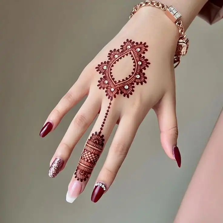 easy mehendi design